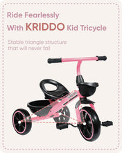Load image into Gallery viewer, Durable Pink Tricycle for 2-4 Year Olds - Safety First with Ergonomic Comfort