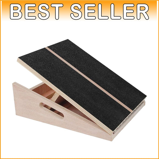 Versatile Wooden Incline Board with Extra Handle - Ideal for Stretching & Rehab