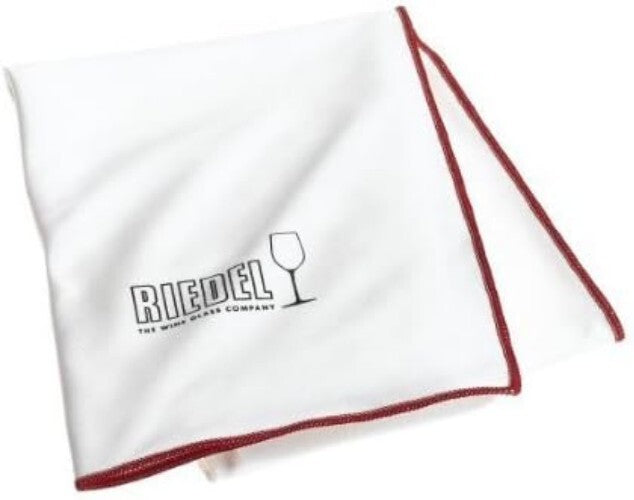 Elegant Lint-Free White Microfiber Cleaning Cloths - 3 Pack with Burgundy Edges