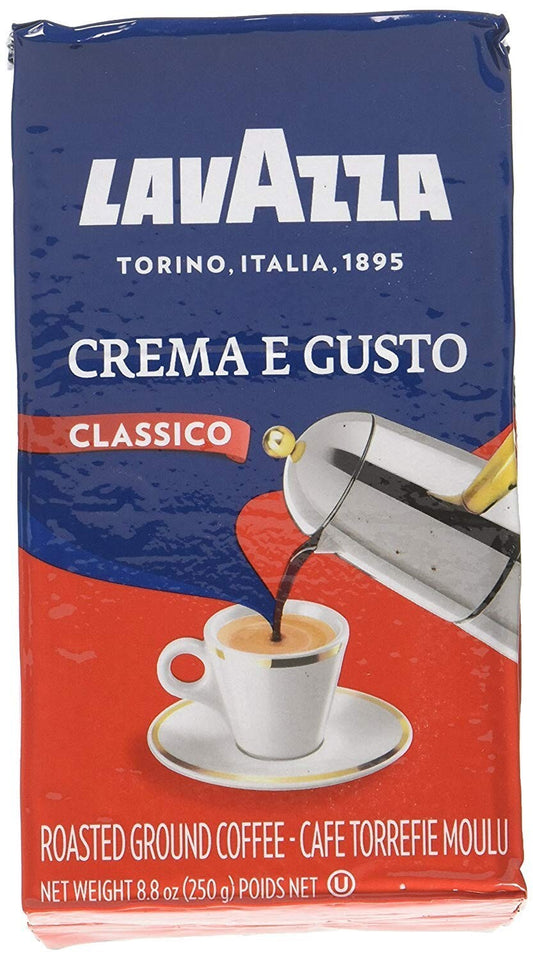 Versatile Italian Crema e Gusto Ground Espresso - 20 Bricks for Every Brew Style