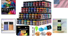 Load image into Gallery viewer, Professional Natural Mica Powder - 10g Each, 144 Stunning Colors for Arts
