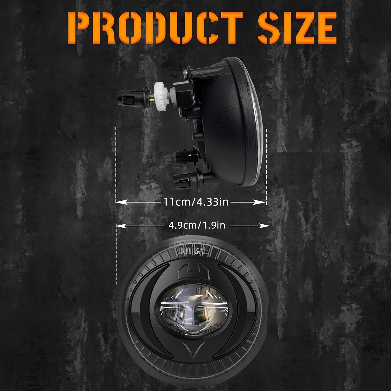 Durable Waterproof LED Fog Lights Set for Various Chevy & GMC Vehicles - 1 PCS