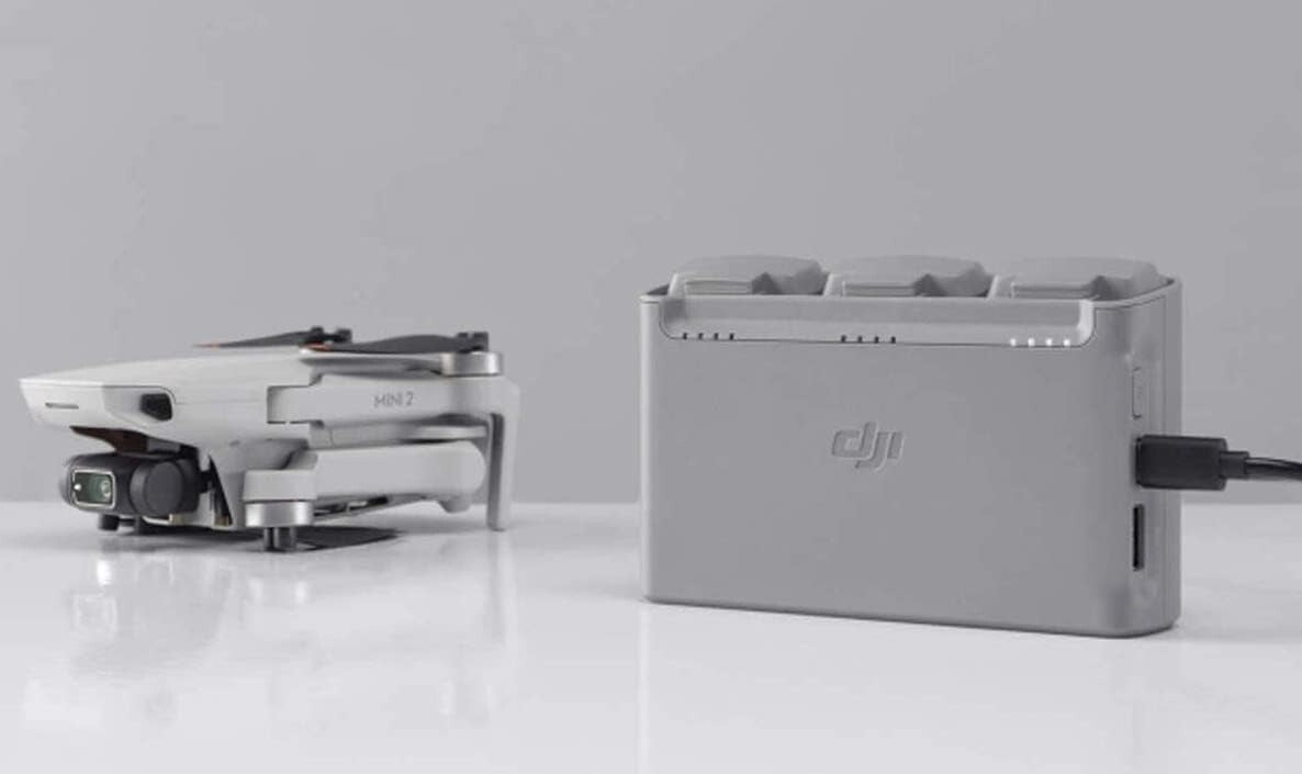 Genuine DJI Mini 2 Two-Way Charging Hub & 2 Intelligent Flight Batteries - Gray