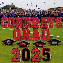 Load image into Gallery viewer, Inspiring 20 PCS Graduation Yard Signs with Stakes - Perfect for Class of 2025!