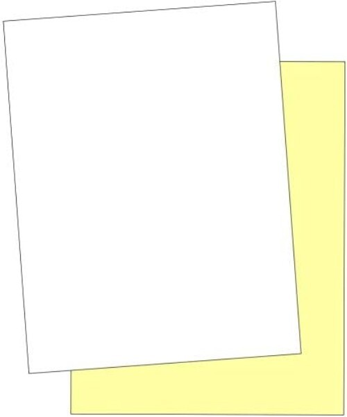 Matte Finish 2-Part Carbonless Paper Pack - 500 Sheets, 8.5x11