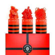 Load image into Gallery viewer, Soft &amp; Chewy Red Licorice Gift Collection - Stylishly Packaged for Enthusiasts