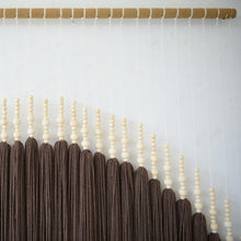 Load image into Gallery viewer, Exquisite Brown Macrame Tapestry with Beaded Detail - Art for Every Space