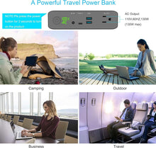 Load image into Gallery viewer, Sleek Portable Charger 60000mAh, 130W AC Outlet &amp; LED Display - Ideal for Travel