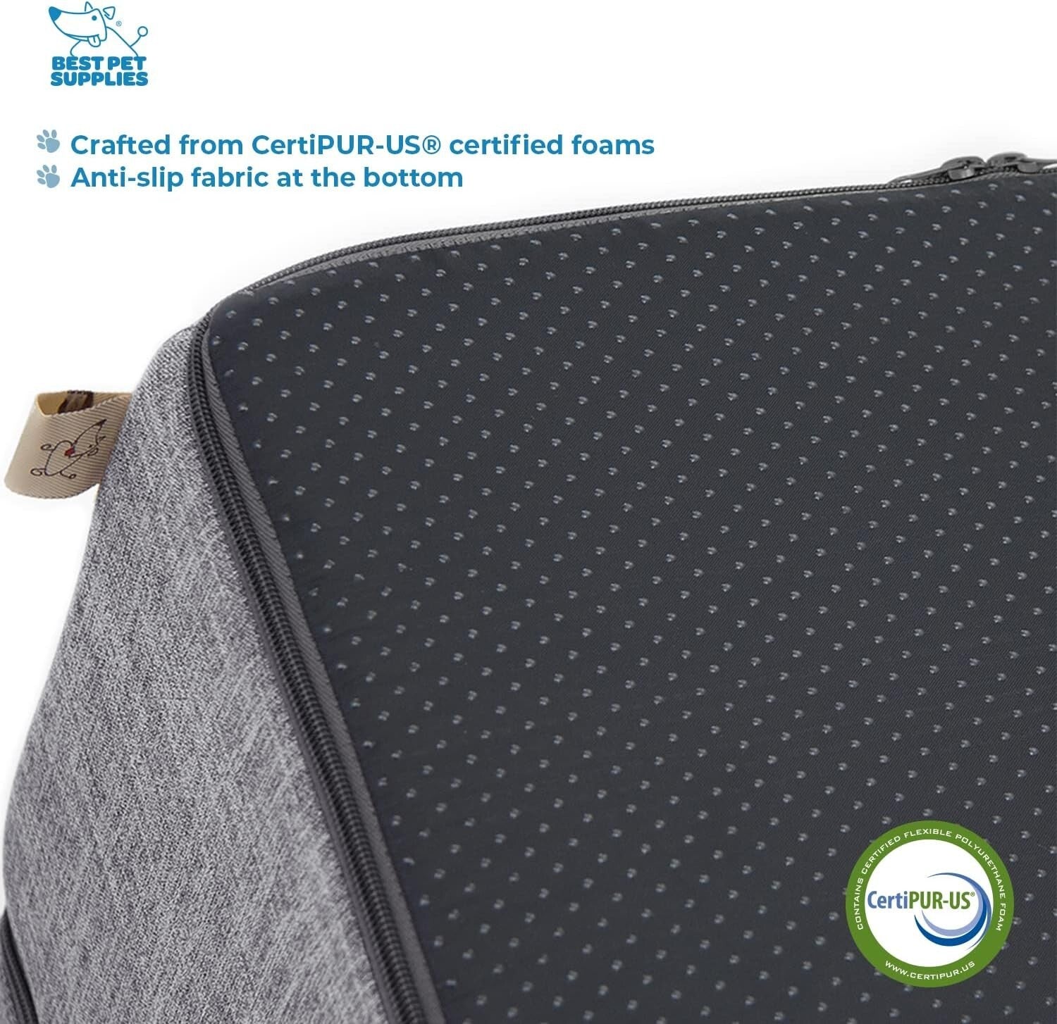 Foldable 4-Step Foam Pet Stairs - Non-Slip Indoor Climbing for Dogs & Cats