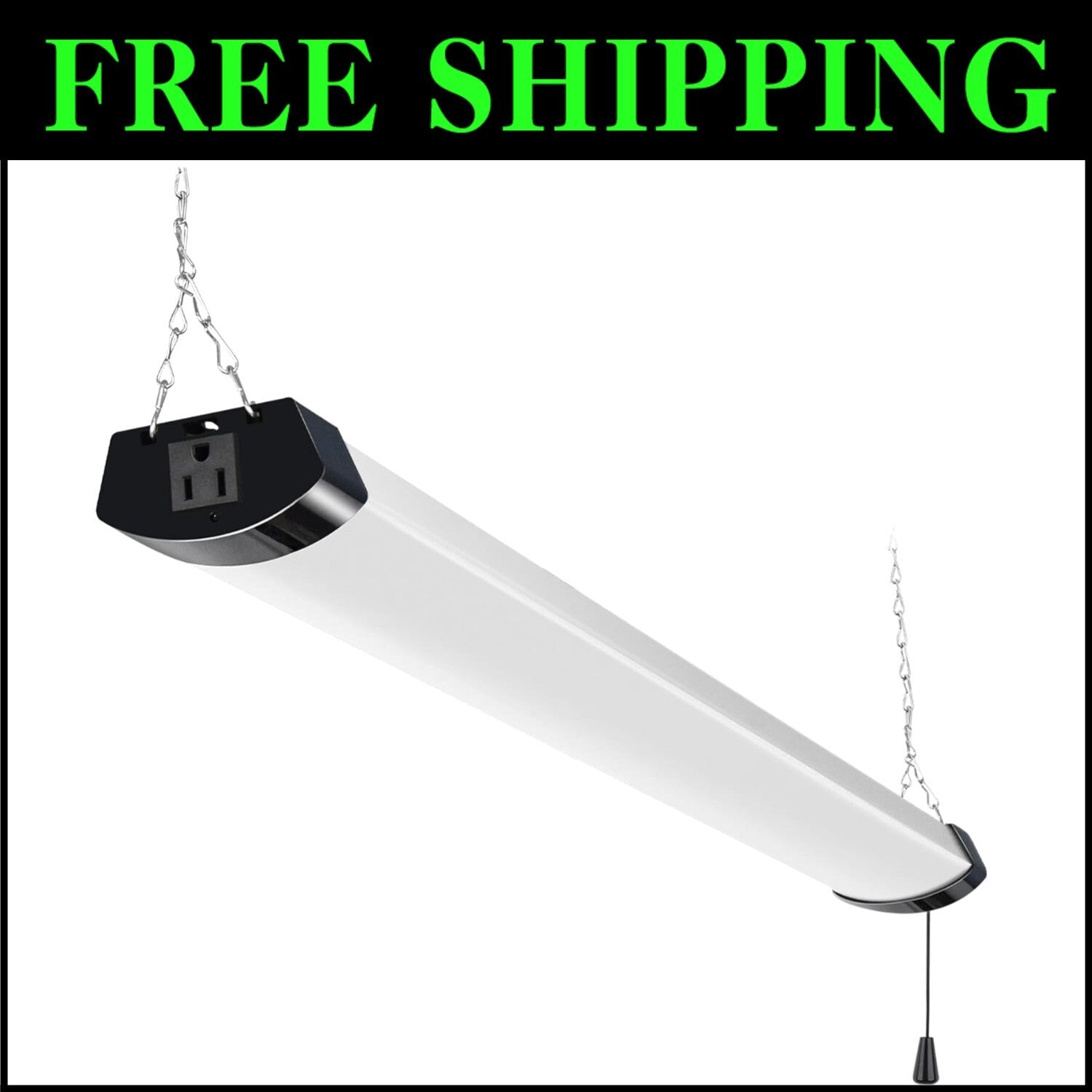 Bright 4FT LED Utility Light 13000lm – Energy Efficient for Garages & Workshops