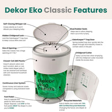 Load image into Gallery viewer, Sustainable 15L EKO Classic Diaper Pail - Cost-Effective &amp; Hands-Free Disposal