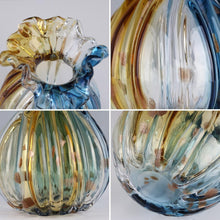 Load image into Gallery viewer, Hand-Blown Art Deco Glass Vase - Unique Irregular Design for Floral Displays