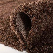 Load image into Gallery viewer, Durable Indoor Brown Shag Rug - 3' x 5' Non-Shedding for Cozy High Traffic Areas