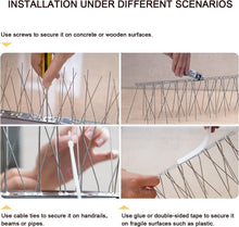 Load image into Gallery viewer, Weather-Resistant Bird Deterrent Spikes - 73.7 Feet, Ideal for Roofs and Gutters