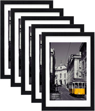 Load image into Gallery viewer, Set of 5 Black 11x17 Picture Frames for Gallery Wall Decor - Versatile Display