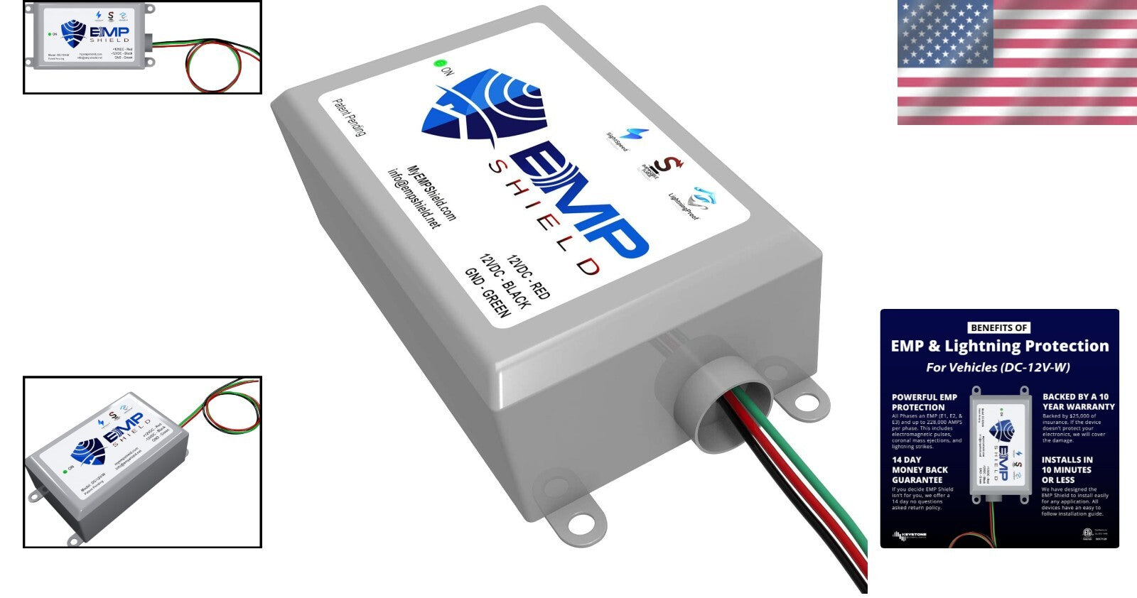 High-Performance 12V EMP Protection for Cars - Insurance Backed Lightning Safety
