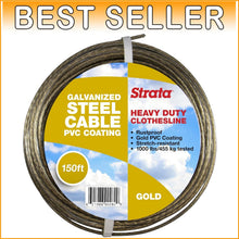 Load image into Gallery viewer, High Capacity 150 Feet Clothesline: Rust-Resistant Steel for Indoor &amp; Outdoor