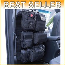 Load image into Gallery viewer, Multifunctional Tactical Molle Panel for Vehicles - 5 Pouch Organizer Included