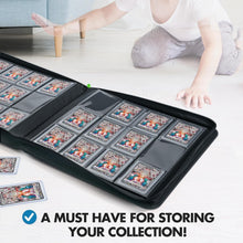 Load image into Gallery viewer, Deluxe 12 Pocket Toploader Binder with Suede Lining - Card Storage Organizer