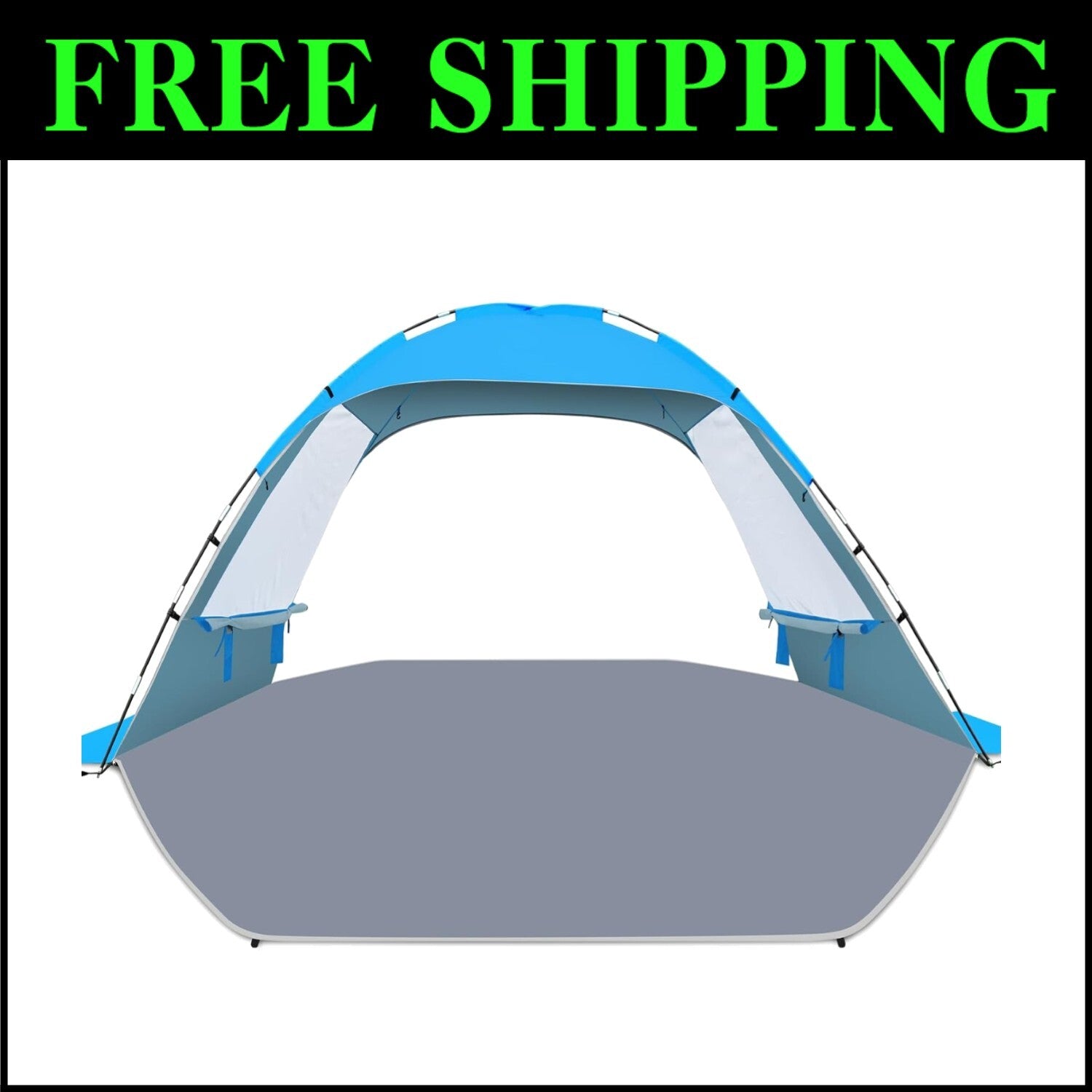 10-Person Portable Beach Tent with UV Protection & Easy Setup - Family Essential
