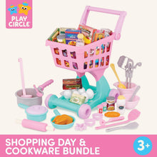 Load image into Gallery viewer, Interactive Shopping Cart &amp; Kitchen Set with Realistic Food Accessories