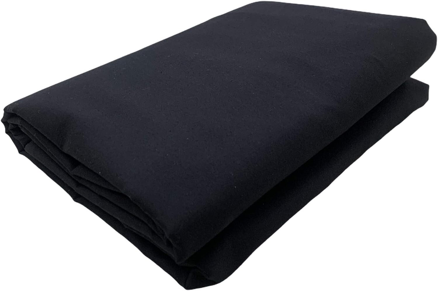 Medium Weight Black Muslin Fabric - 10 Yards, Ideal for Quilting and Draping