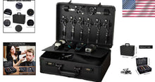 Load image into Gallery viewer, Portable Professional Barber Case - Double Layer Organizer for Tools &amp; Clippers