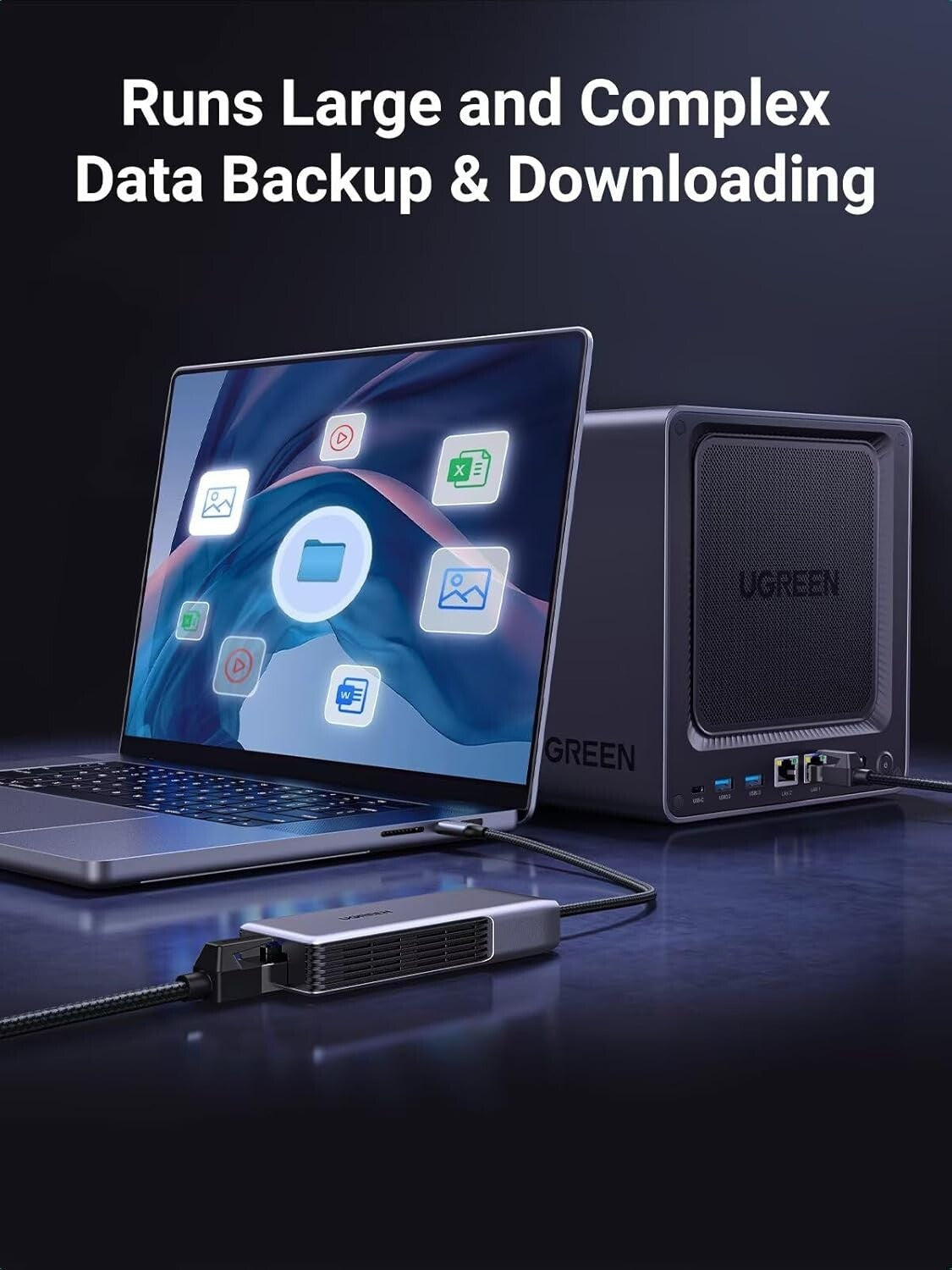 Aluminum USB C to Ethernet Adapter with Thermal Design - Reliable 5Gb Connection