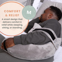Load image into Gallery viewer, Lightweight Machine Washable J-Shape Recovery Pillow With Arm Support Pocket