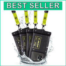 Load image into Gallery viewer, Lightweight IP68 Waterproof Phone Cases - 4 Pack for Aquatic Adventures