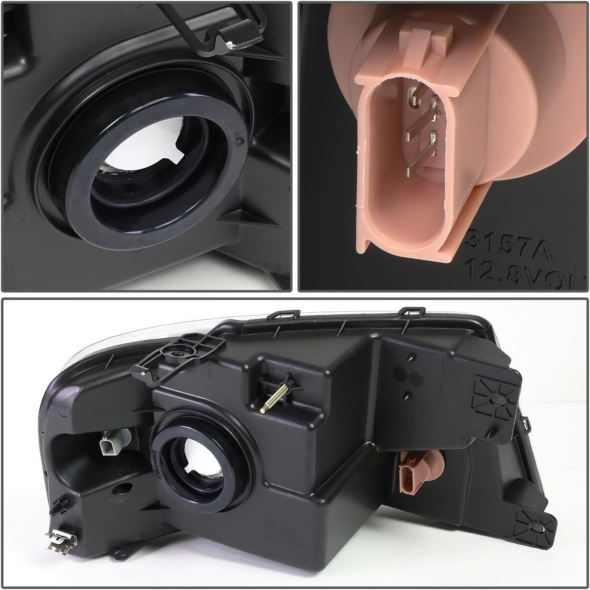 Enhance Visibility with Chrome Clear Headlights for 2004-2008 F150 & Mark LT