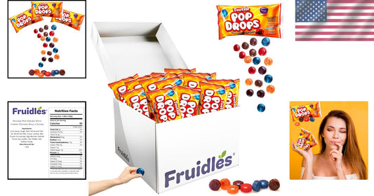 Brightly Colored Pop Drops 24-Pack - Perfect for Events & Celebrations