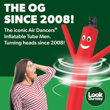 Load image into Gallery viewer, Attention-Grabbing Inflatable Tube Man - 7ft Red Air Dancers Ideal for Business