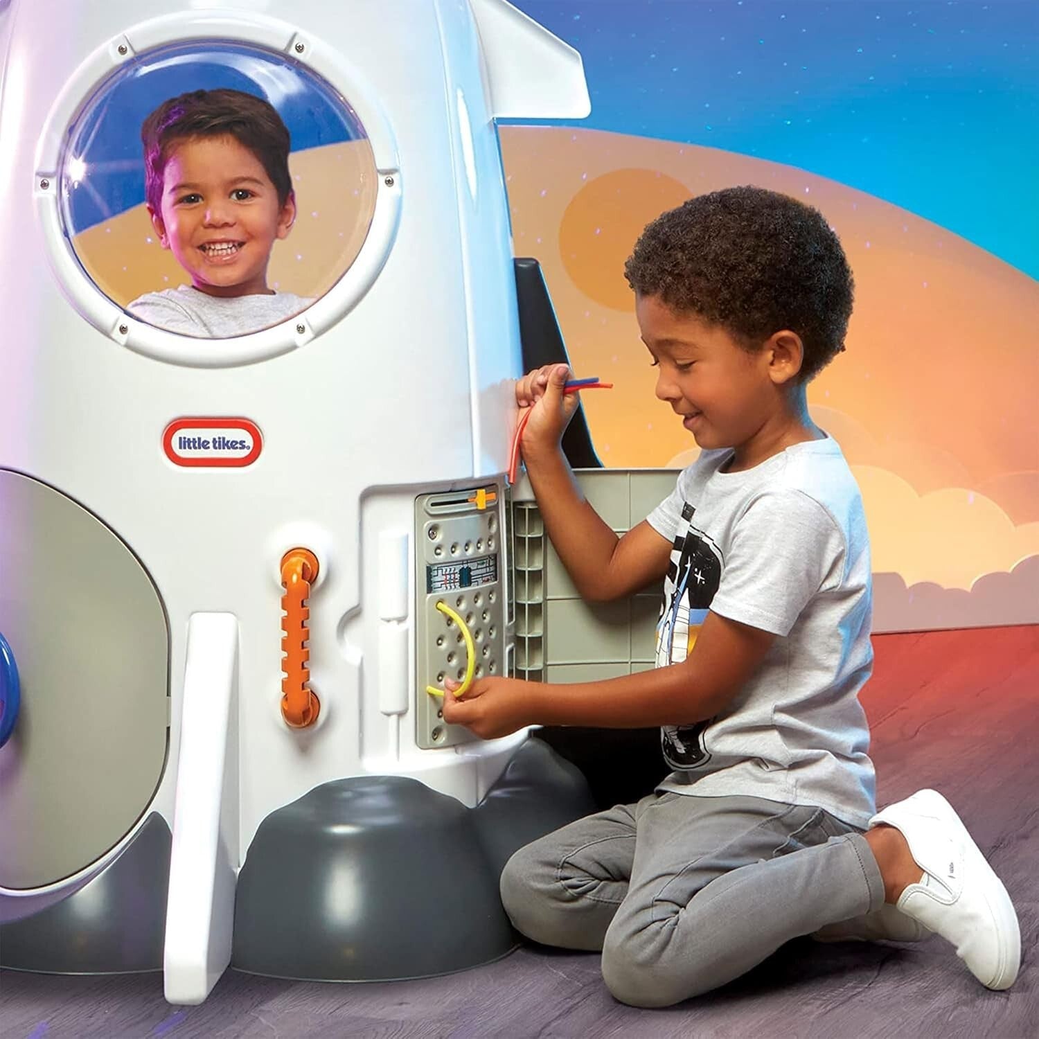 Adventure Rocket: Realistic Space Pretend Play for Kids 2-6, 40 x 18 x 18 Inches