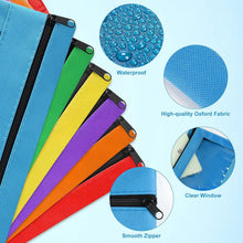 Load image into Gallery viewer, Vibrant 3-Ring Zipper Pencil Pouches - 30 Pack for Versatile Storage Solutions
