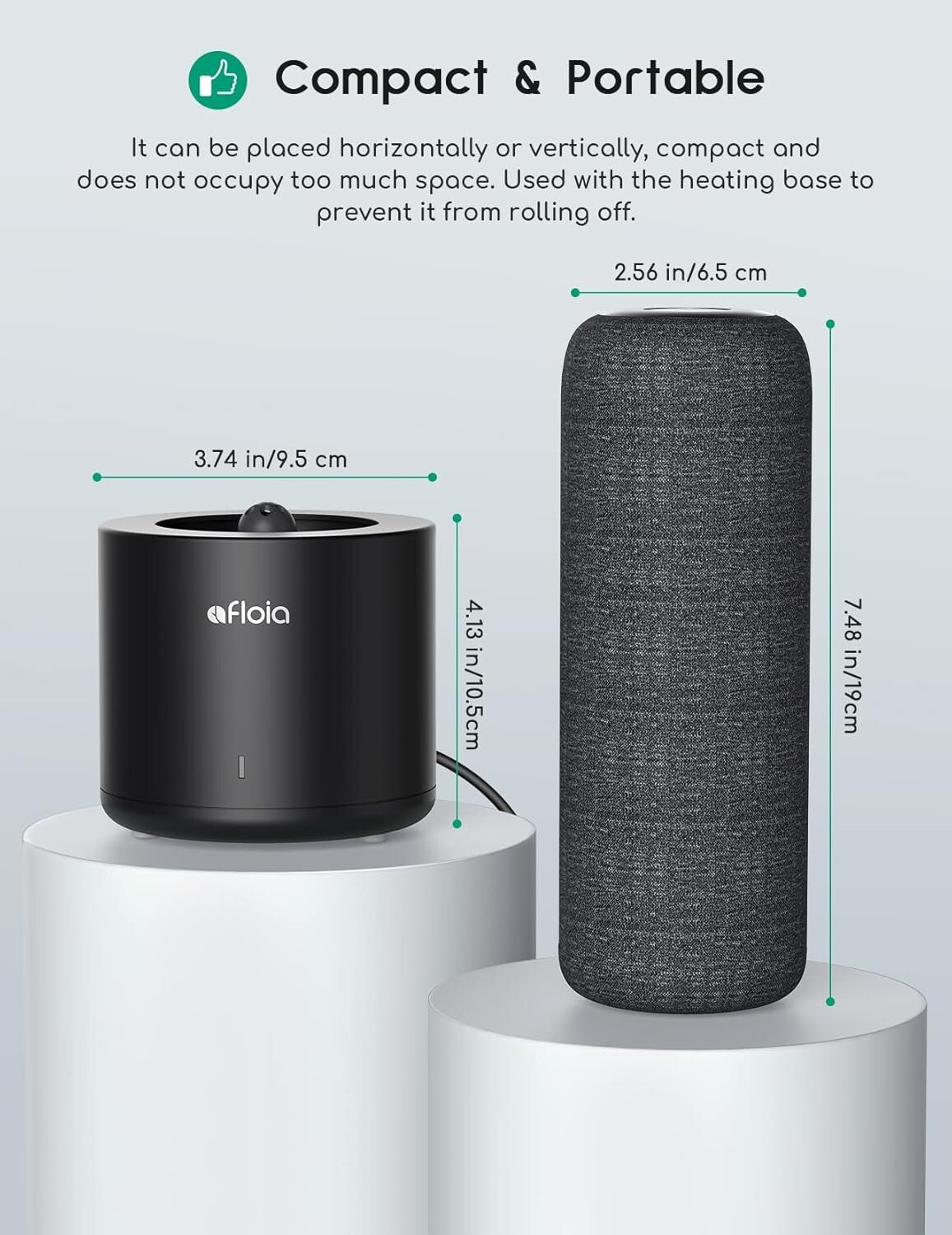 Efficient Mini Dehumidifier for Gun Safes, Cars, and RVs - 54 sq ft Coverage