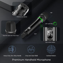 Load image into Gallery viewer, 8-Channel Rechargeable Wireless Microphone System for Professional Sound Quality