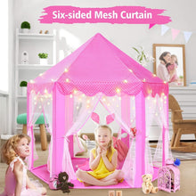 Load image into Gallery viewer, Princess Tent Playhouse for Kids – Enchanting Indoor/Outdoor Castle with Lights