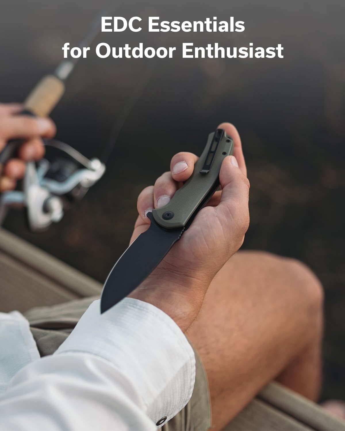 Durable Folding Praxis Knife with Smooth Opening - Perfect for Camping & Hiking