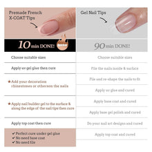 Load image into Gallery viewer, Medium Almond French Press On Nails with Gel &amp; Lamp - 30+ Days Lasting