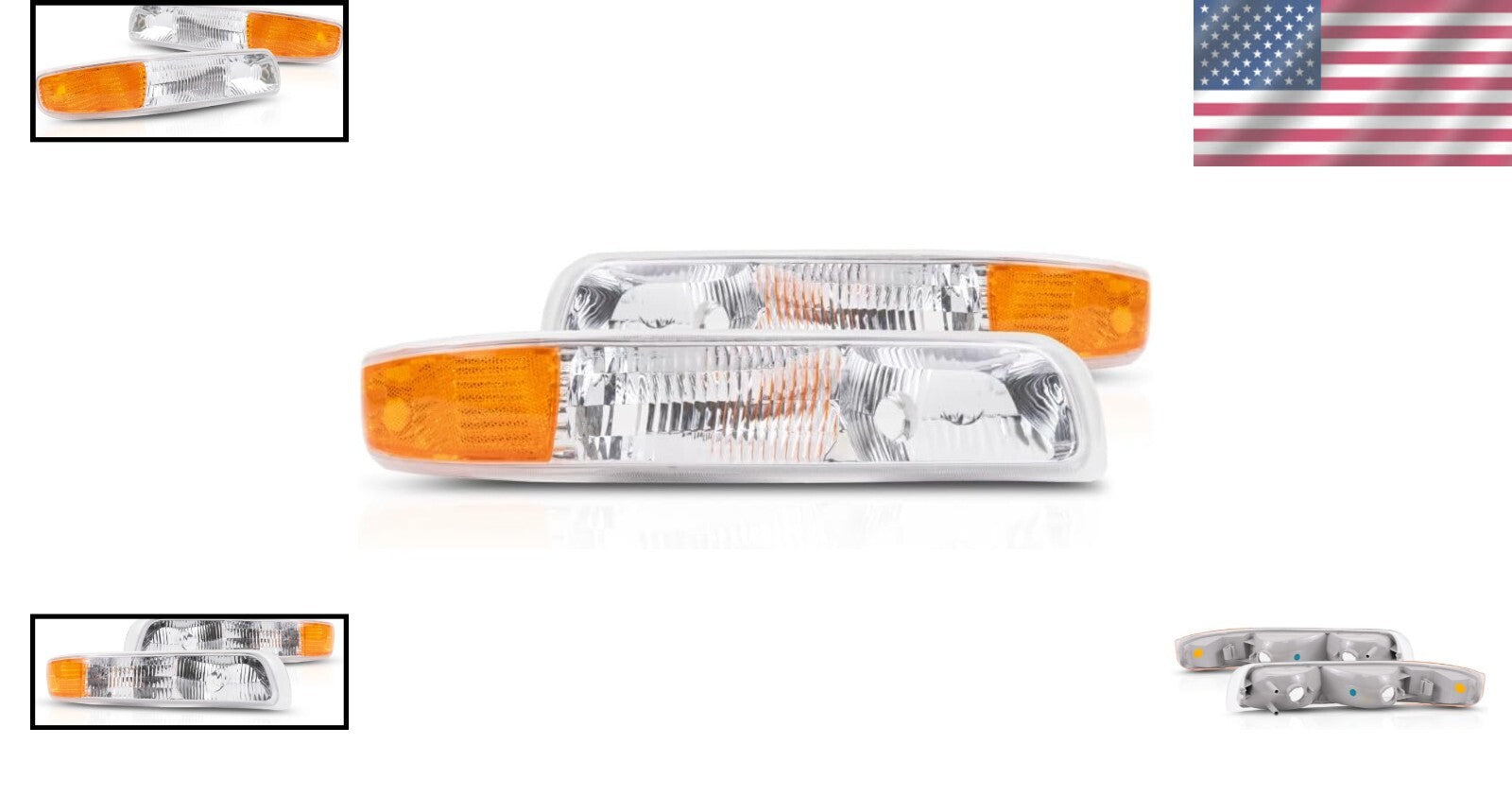 Chevy Tahoe 2001-2006 Waterproof Signal Corner Light - Pair for Safe Driving