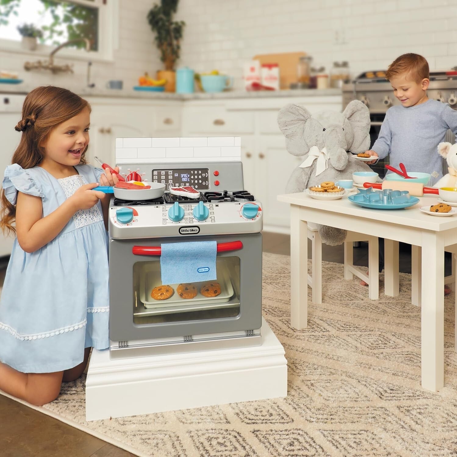 First Oven Realistic Kitchen Toy with Lights, Sounds & 11 Cooking Accessories
