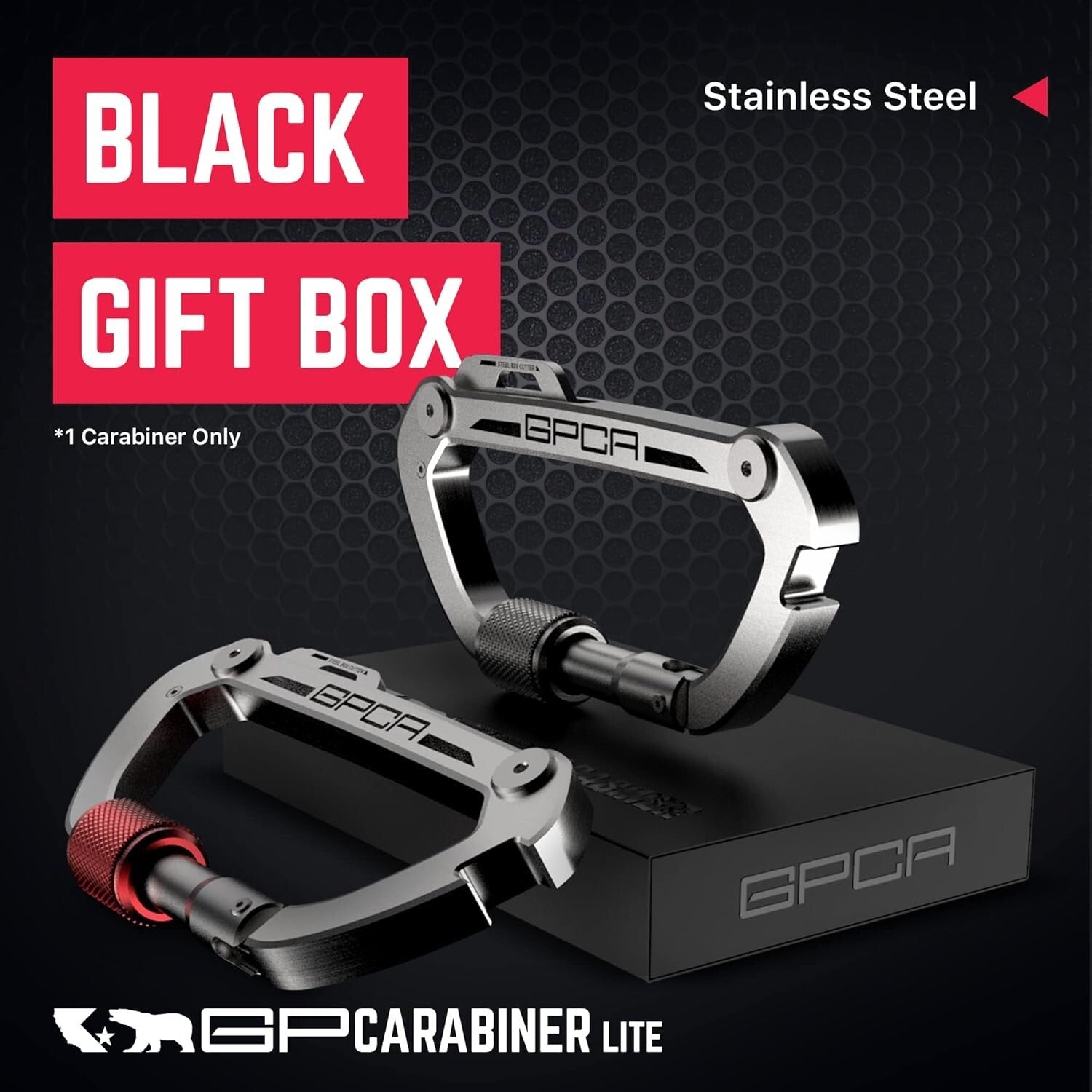 Premium Carabiner Keychain Clip with Auto-Lock and Bottle Opener Functionality