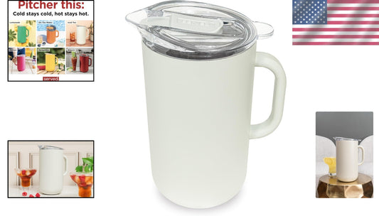 Elegant 2L Copper-Lined Pitcher for Hot & Cold Beverages - Leak-Proof Design