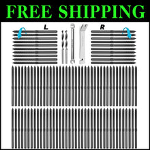Load image into Gallery viewer, Professional 100-Pack Black T316 Swage Lag Screws with Wrench for Cable Railings