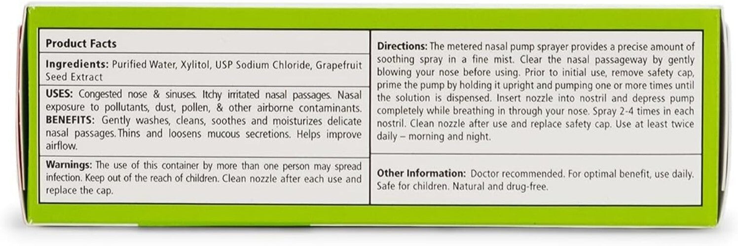 All-Natural Saline Nasal Spray Pack of 4 - Safe for Kids & Effective Relief
