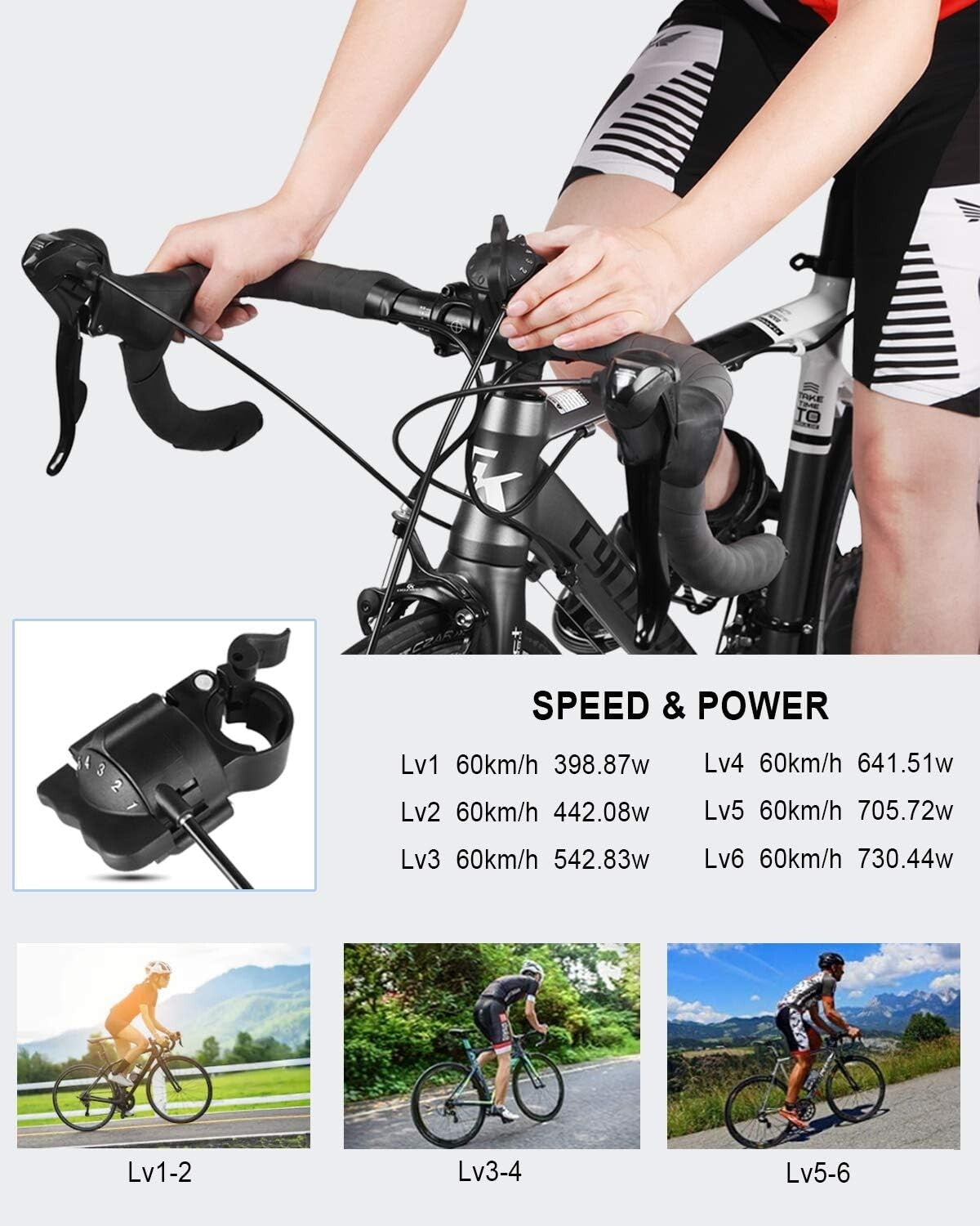 Adjustable Magnetic Bicycle Stand with Front Wheel Riser Block - Indoor Fitness