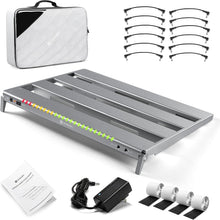 Load image into Gallery viewer, Portable Aluminum Guitar Pedal Board with Isolated Power - Backpack Included