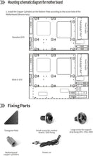 Load image into Gallery viewer, Black Metal Open Chassis PC Case with 7 Expansion Slots and USB Connectivity