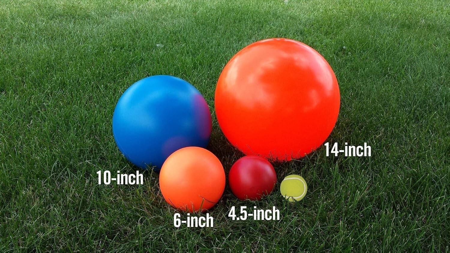 Indestructible Hard Plastic Ball - 14-Inch Toy for All Dog Sizes & Outdoor Play
